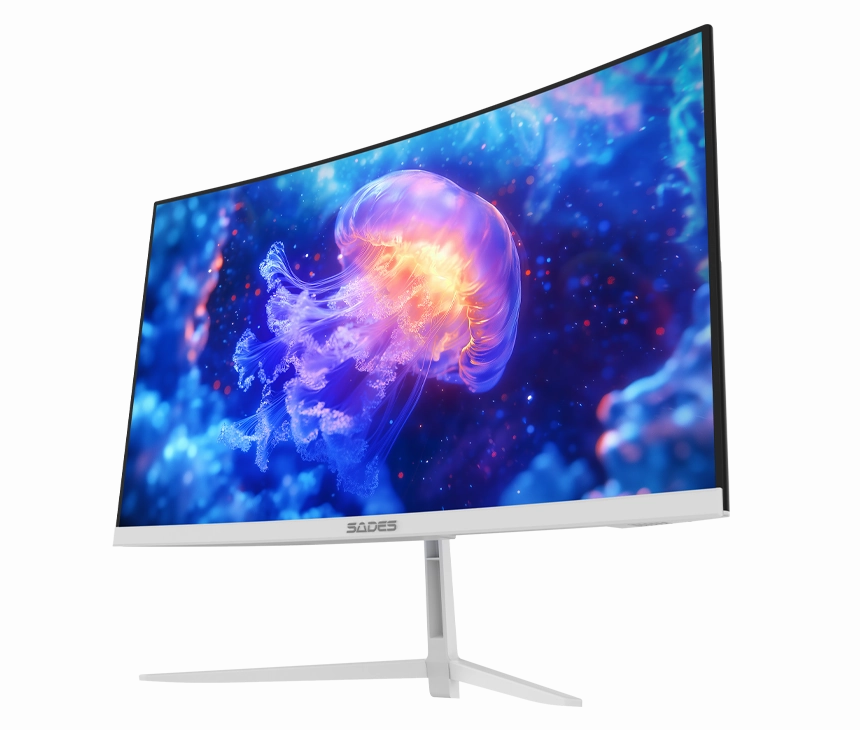 PC Bundle: PC Gaming i5-14400F/RTX 4060/16GB DDR5/1TB with Sades NC-Pelagia /24" FHD/ HDMI 2.1/ 0.5ms/200Hz/VA/Curved White Monitor & Gamax Gaming Chair Model 1-LT001L pink with White Gaming Table 100*60*75cm with RGB
