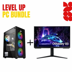 PC Bundle: PC Gaming i5-14400F/RTX 5060/16GB DDR5/1TB with Samsung Odyssey G3 S27DG302, 27" ,FHD ,VA ,180 Hz, 1 ms, Flat Gaming Monitor