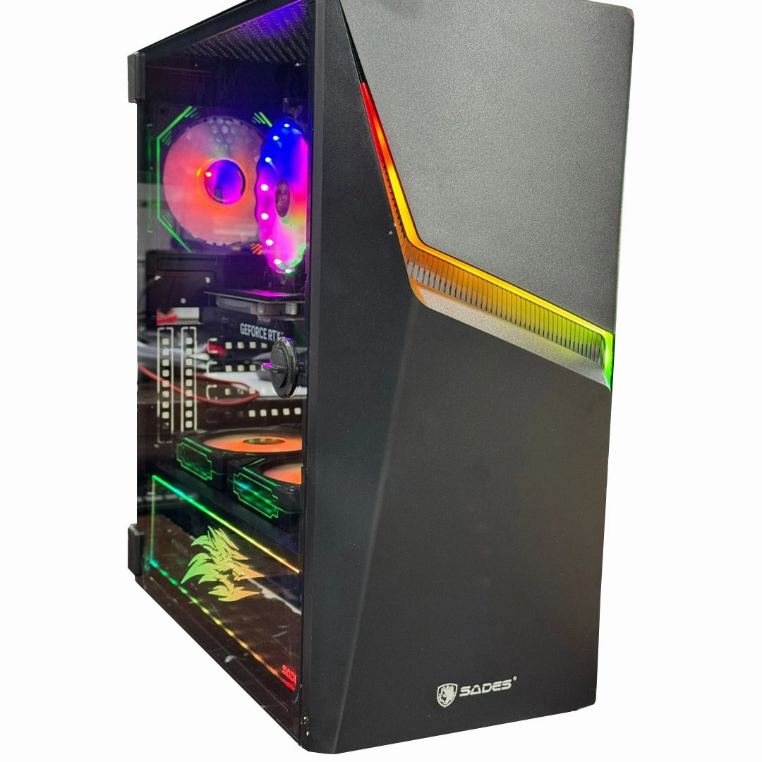PC Gaming INTEL CORE I5-11400F, MSI GeForce GTX 1650 , 16GB RAM With ASUS VA24EHE 24" Full HD, IPS, Frameless, 75Hz Eye Care Monitor & Sades Gaming Combo Battle Ram