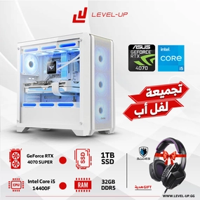 PC Gaming Intel Core i5-14400F, RTX 4070 SUPER, 32GB DDR5 RAM