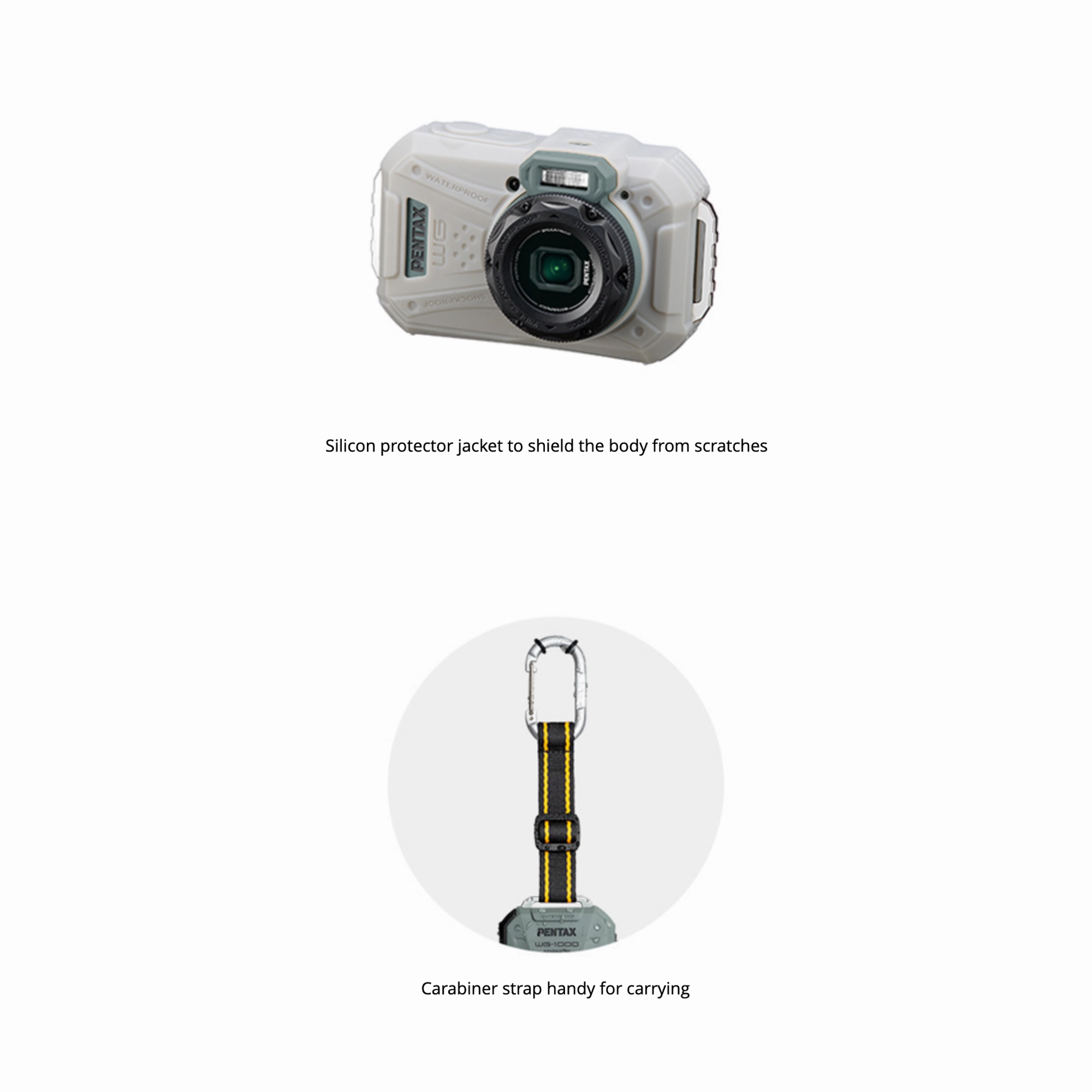 Pentax WG-1000 All-Weather Digital Camera - Gray