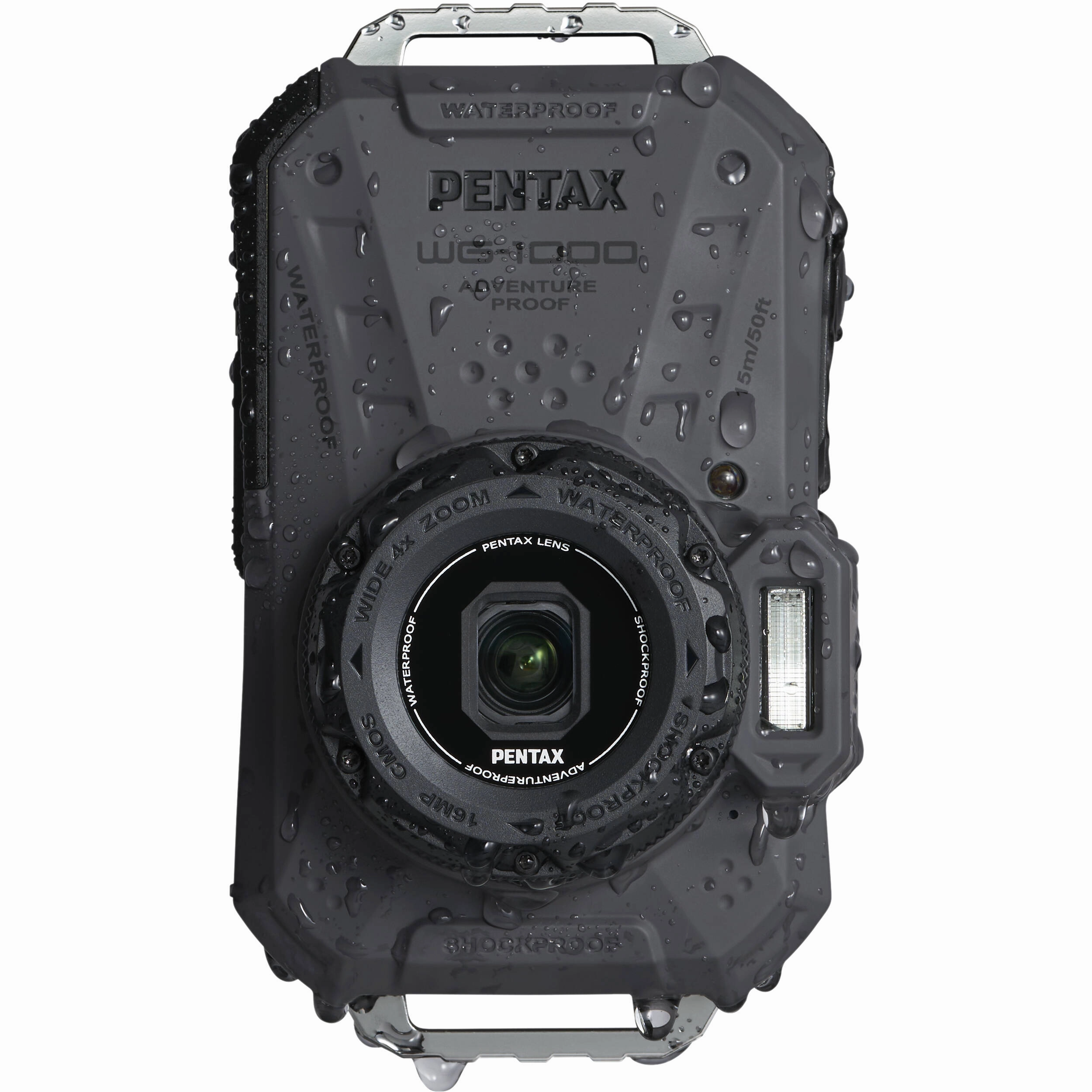 Pentax WG-1000 Waterproof Compact Camera (Gray)