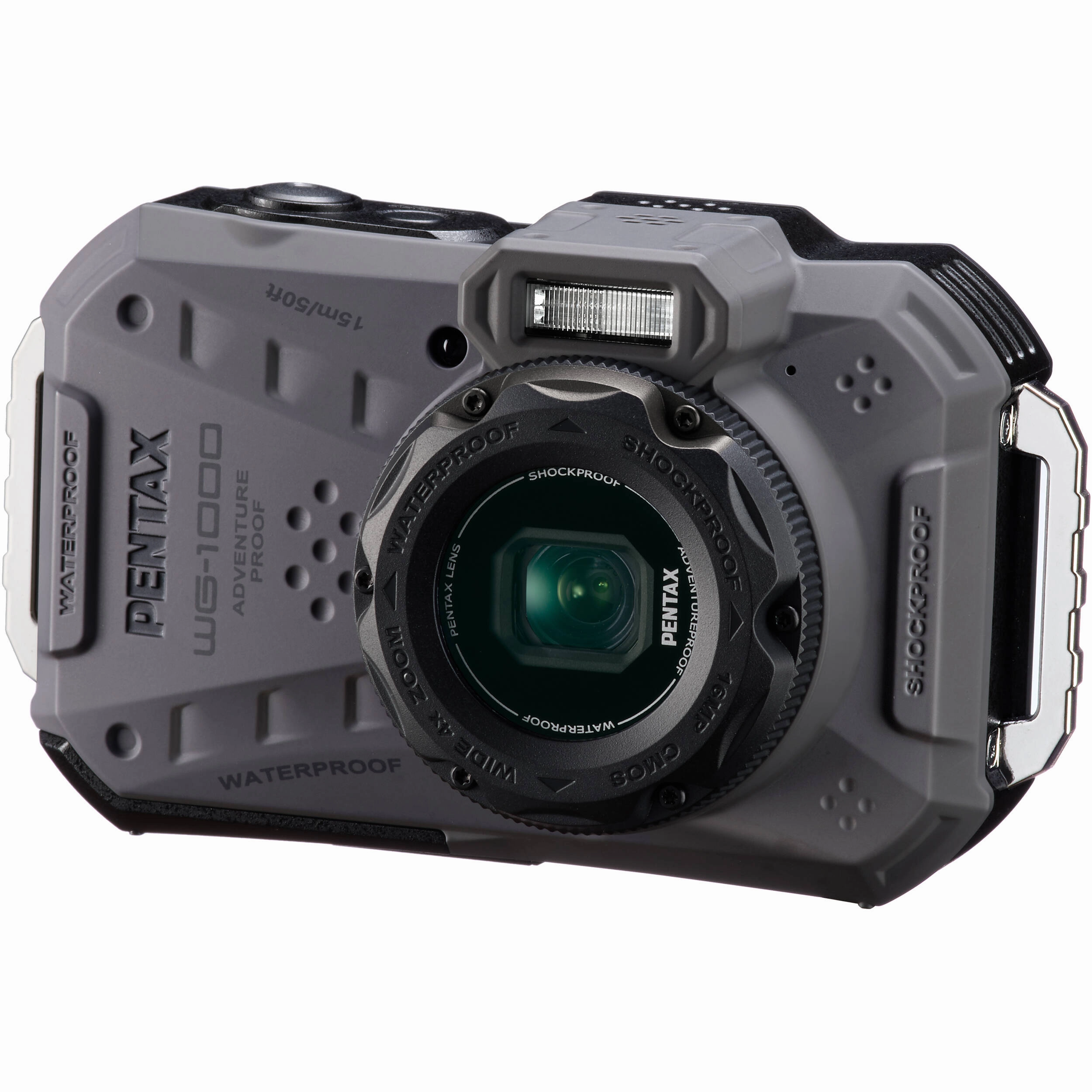 Pentax WG-1000 Waterproof Compact Camera (Gray)