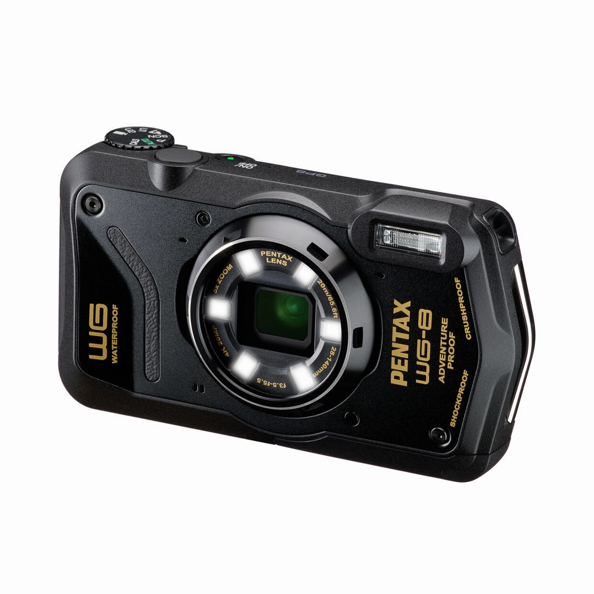 Pentax WG-8 All-Weather Digital Camera - Black