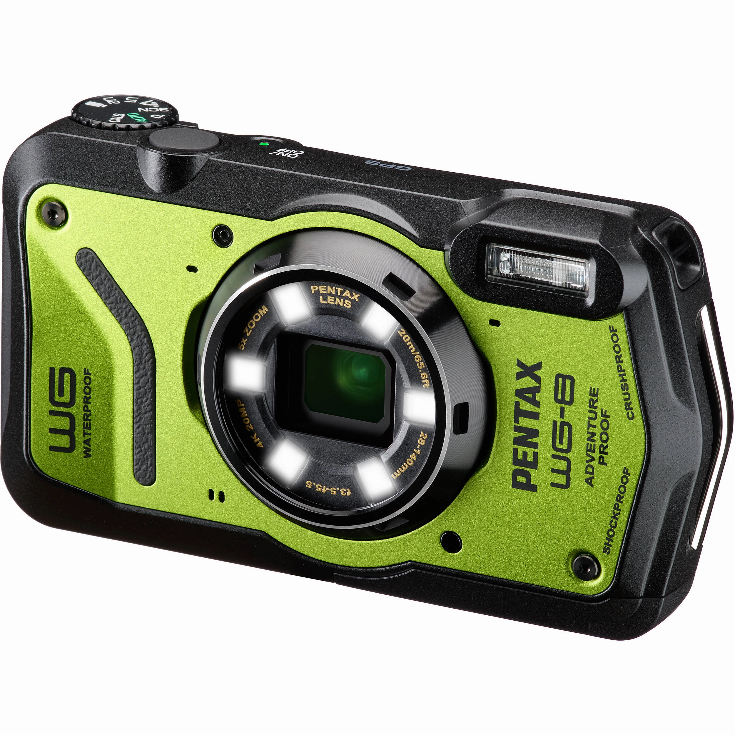 Pentax WG-8 Waterproof Compact Camera (Green)