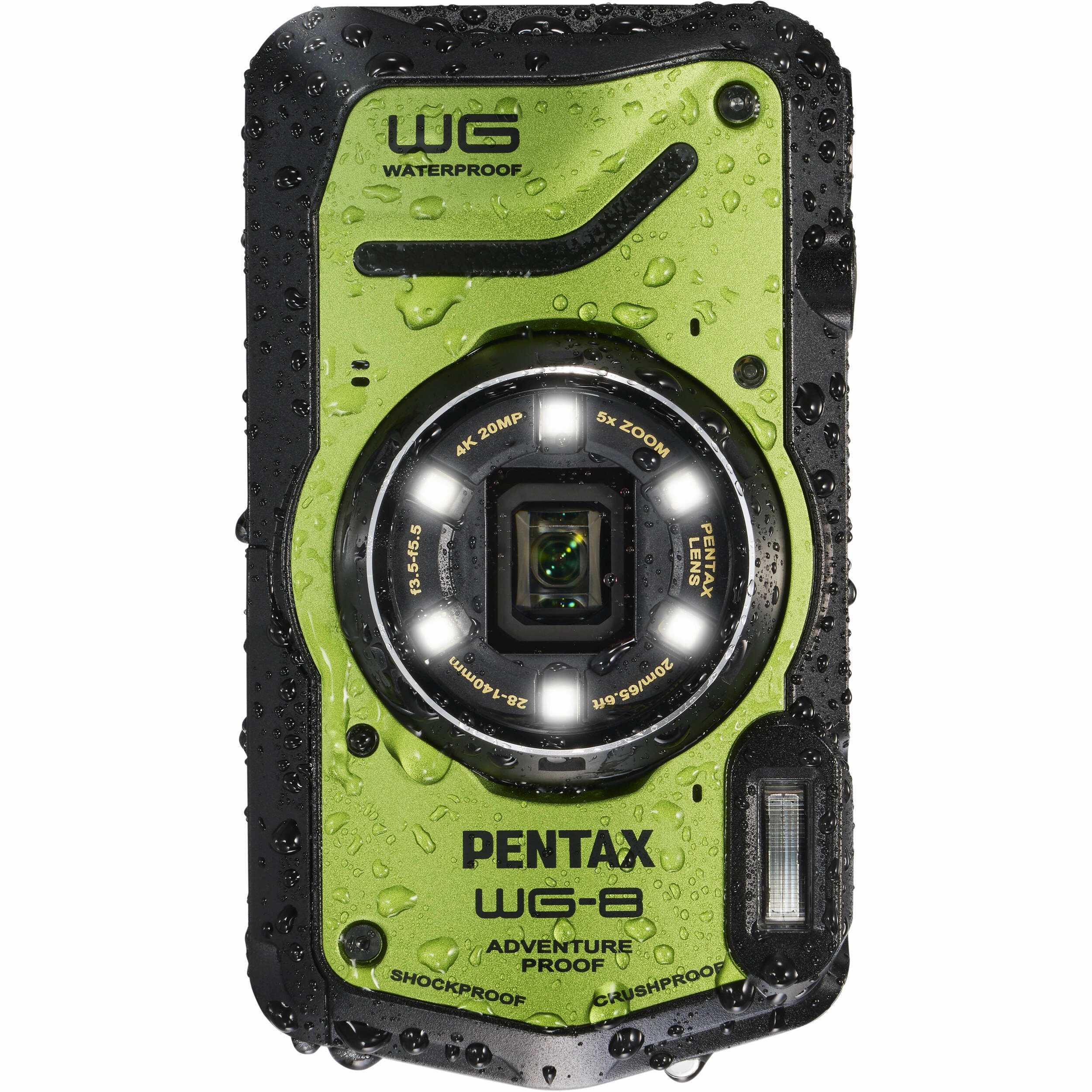 Pentax WG-8 Waterproof Compact Camera (Green)
