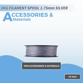 PicoSTEM 1KG FILAMENT SPOOL 1.75mm SILVER PLA  