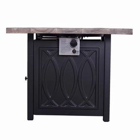 Pizzello FOP-210020 35'' Outdoor Auto-Ignition Propane Gas Fire Table with Waterproof Cover for Patio Courtyard Balcony
