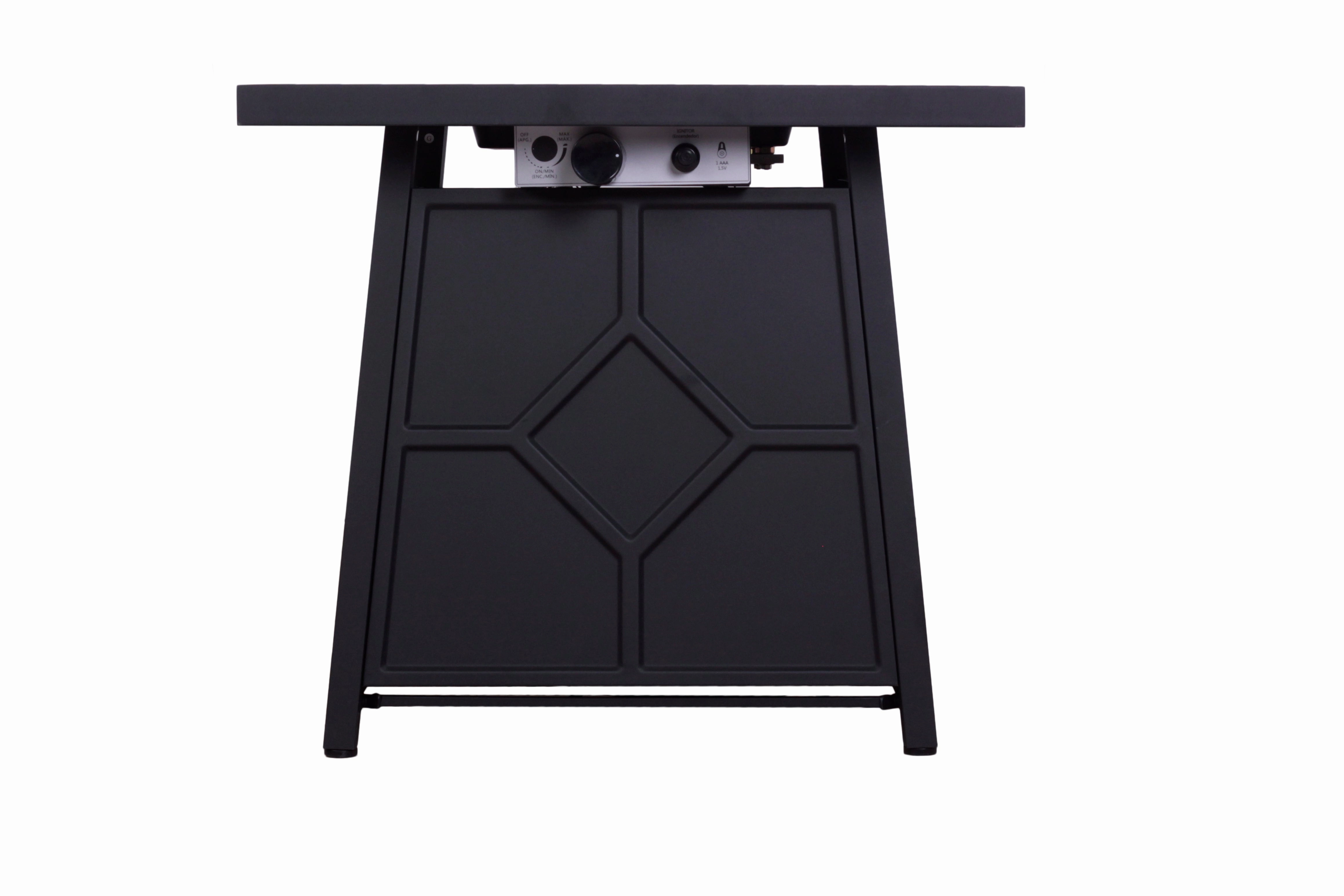 Pizzello FOP-210031 28'' Outdoor Auto-Ignition Propane Gas Fire Table with Waterproof Cover