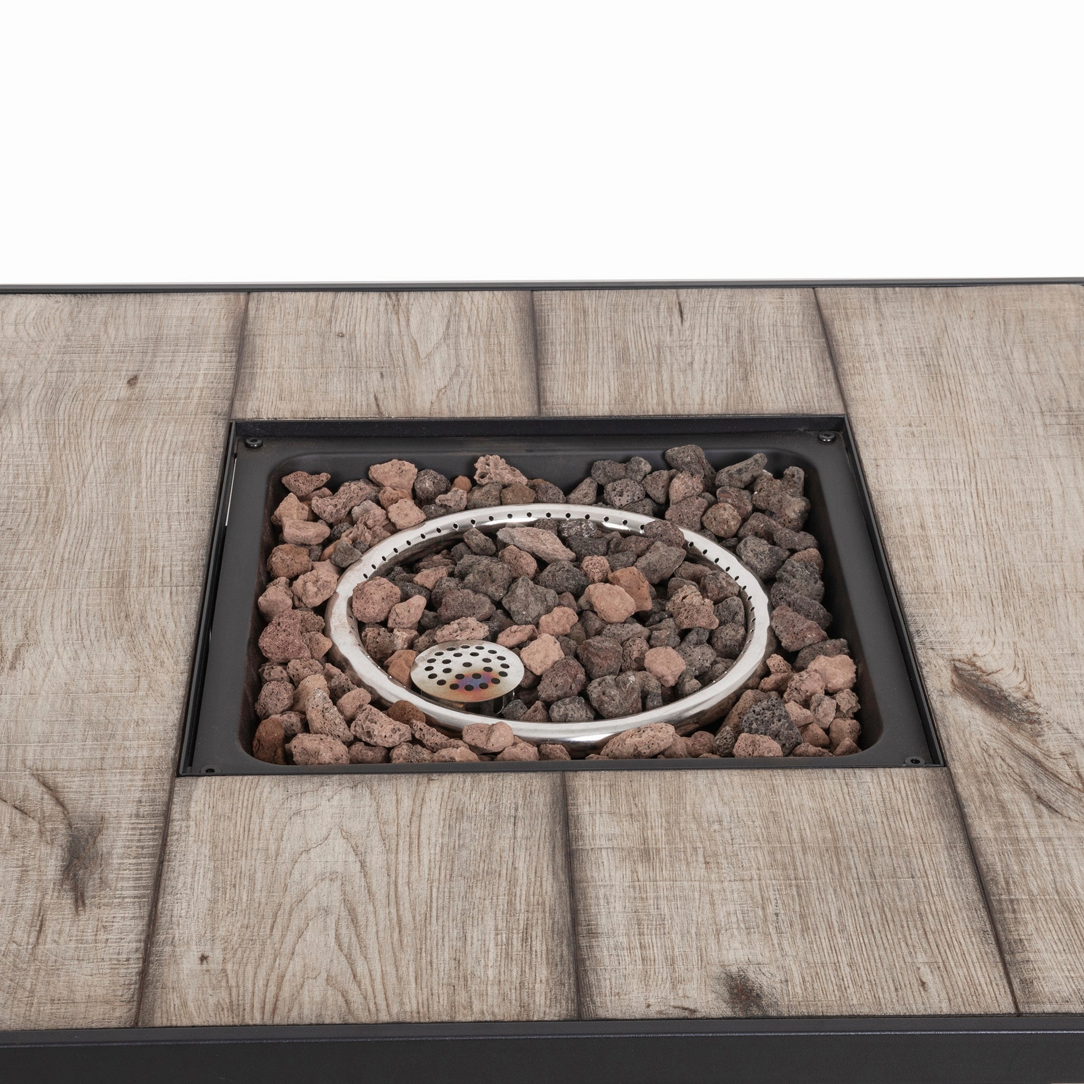 Pizzello FOP-210031 28'' Outdoor Auto-Ignition Propane Gas Fire Table with Waterproof Cover