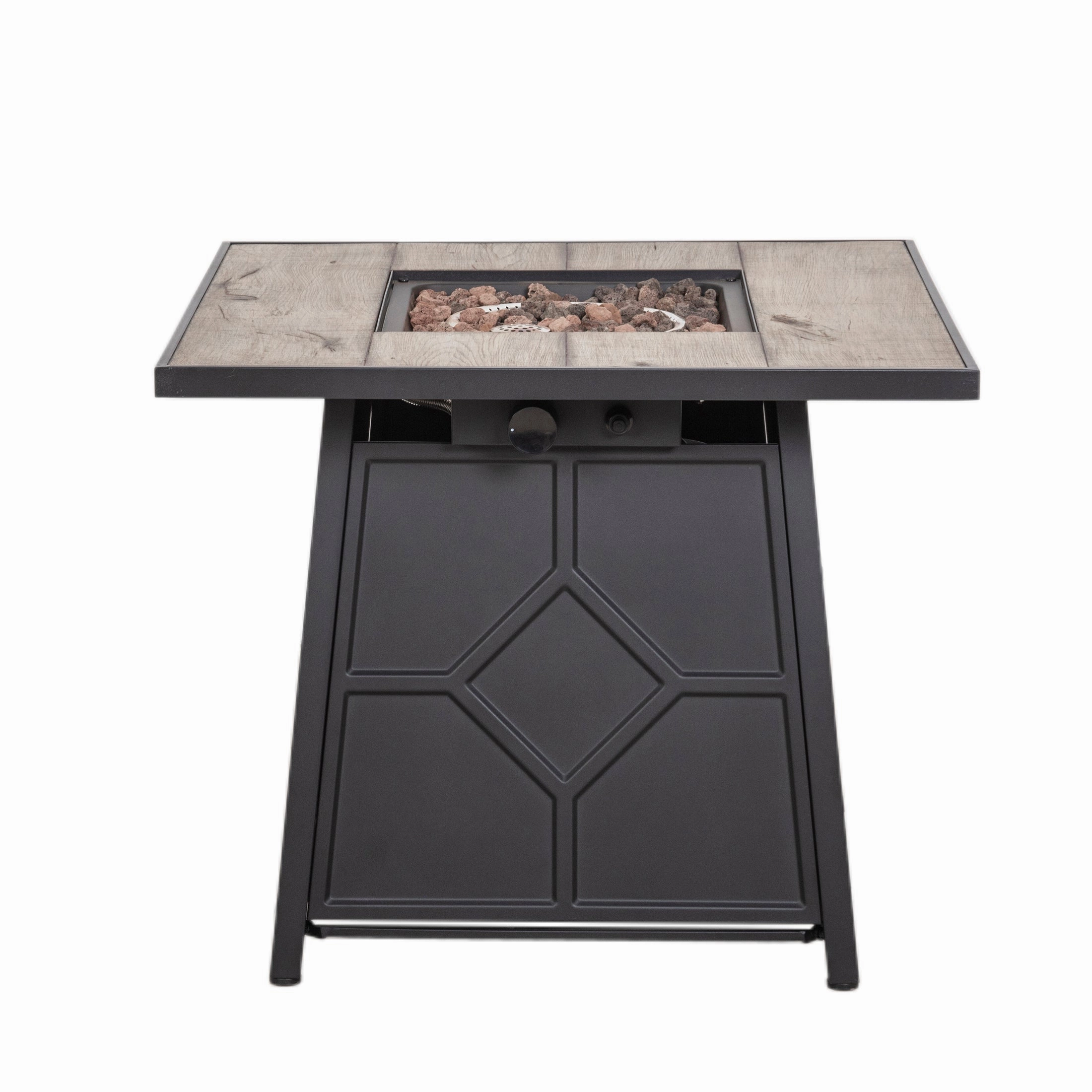 Pizzello FOP-210031 28'' Outdoor Auto-Ignition Propane Gas Fire Table with Waterproof Cover