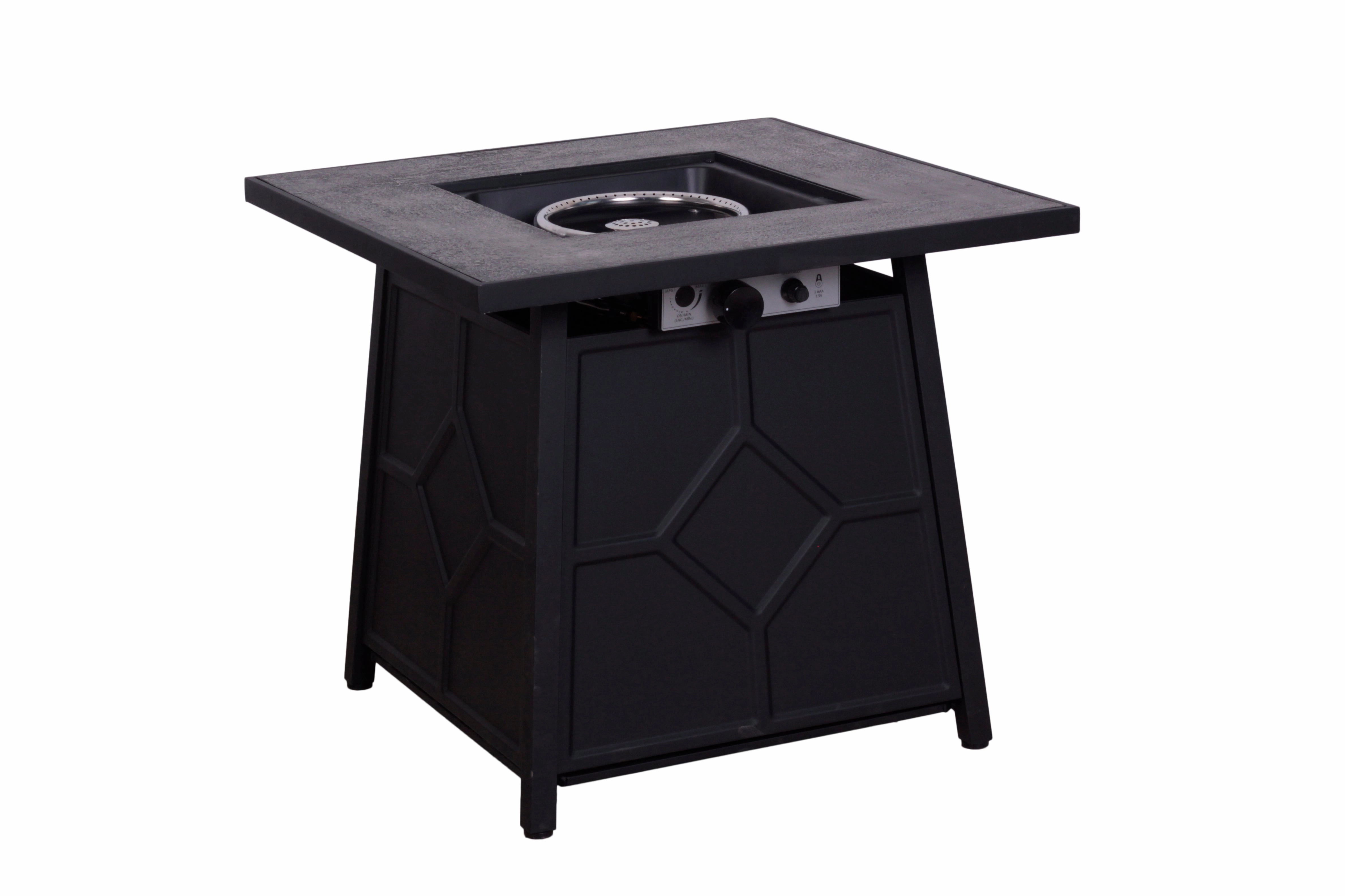 Pizzello FOP-210031 28'' Outdoor Auto-Ignition Propane Gas Fire Table with Waterproof Cover