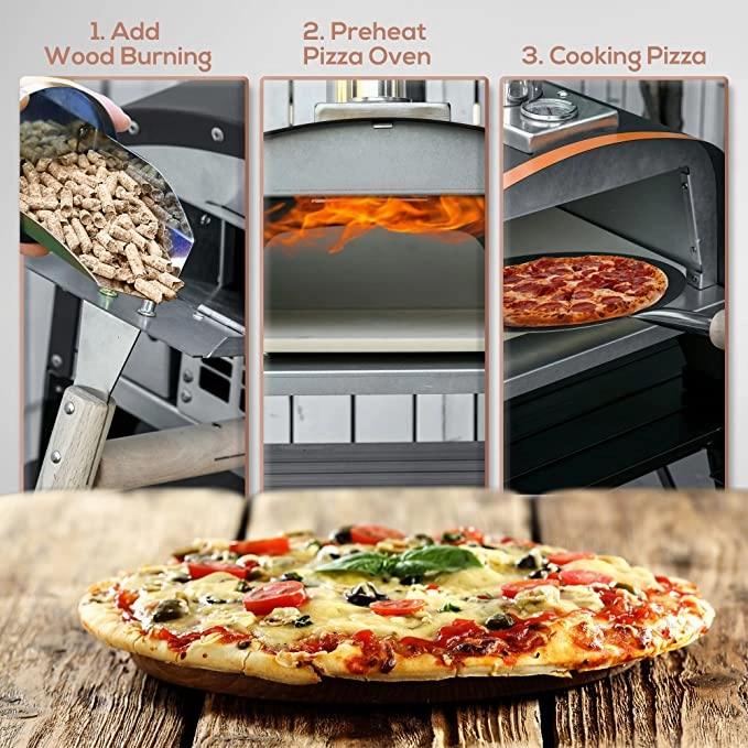 Pizzello WN-003T Outdoor Pizza Oven with 13" Pizza Stone