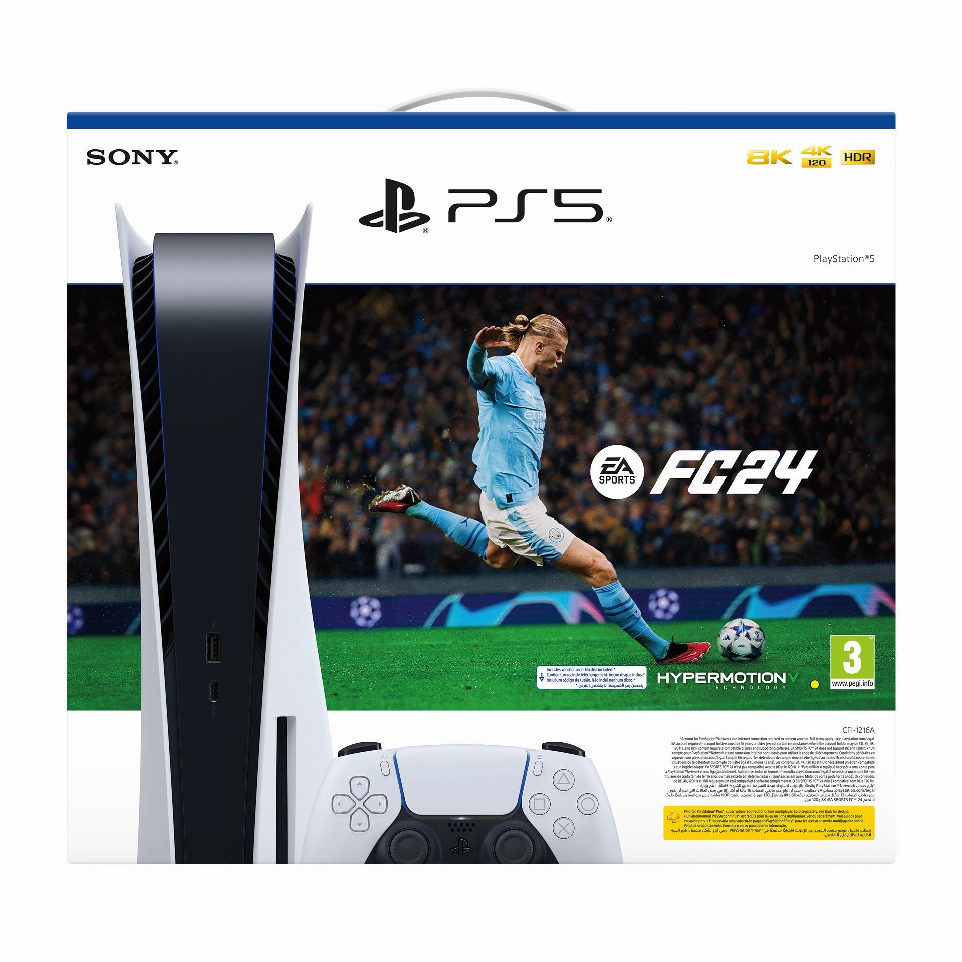 PlayStation 5 CD Console EA Sports FC 24 Voucher ( Ultimate Team Edition ) Bundle