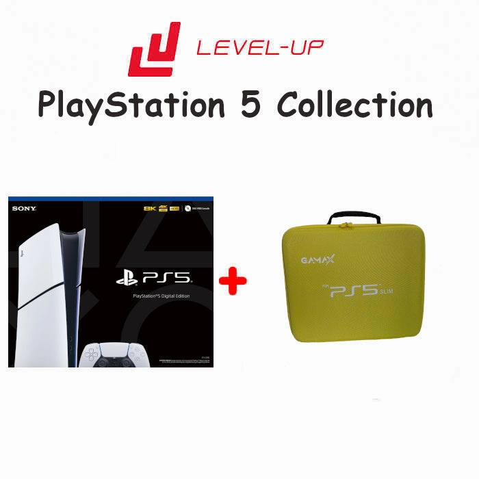 Playstation 5 Slim Console Digital Edition White With Gamax Storage Bag For Playstation 5 Slim
