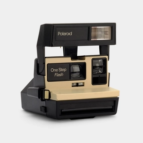 Polaroid 600 One Step Flash Tan Instant Film Camera photography