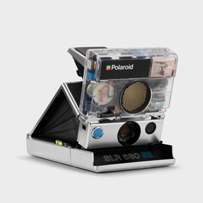 Polaroid 600 SLR 680 SE Chrome & Clear Folding Instant Film Camera photography