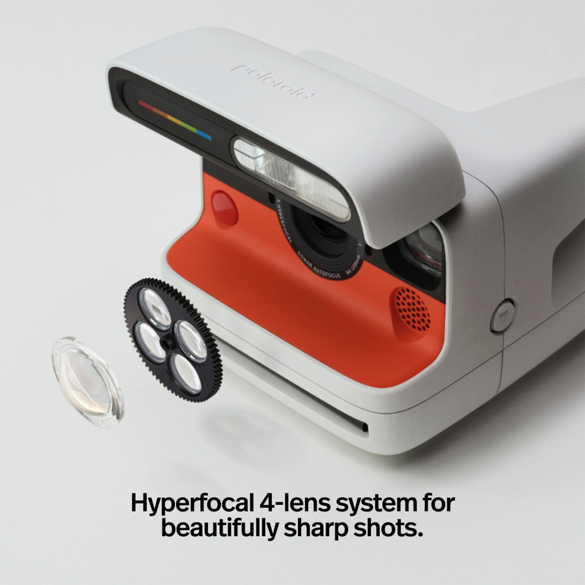 Polaroid Flip Instant Camera & Color Film Bundle (8 Photos) - Black