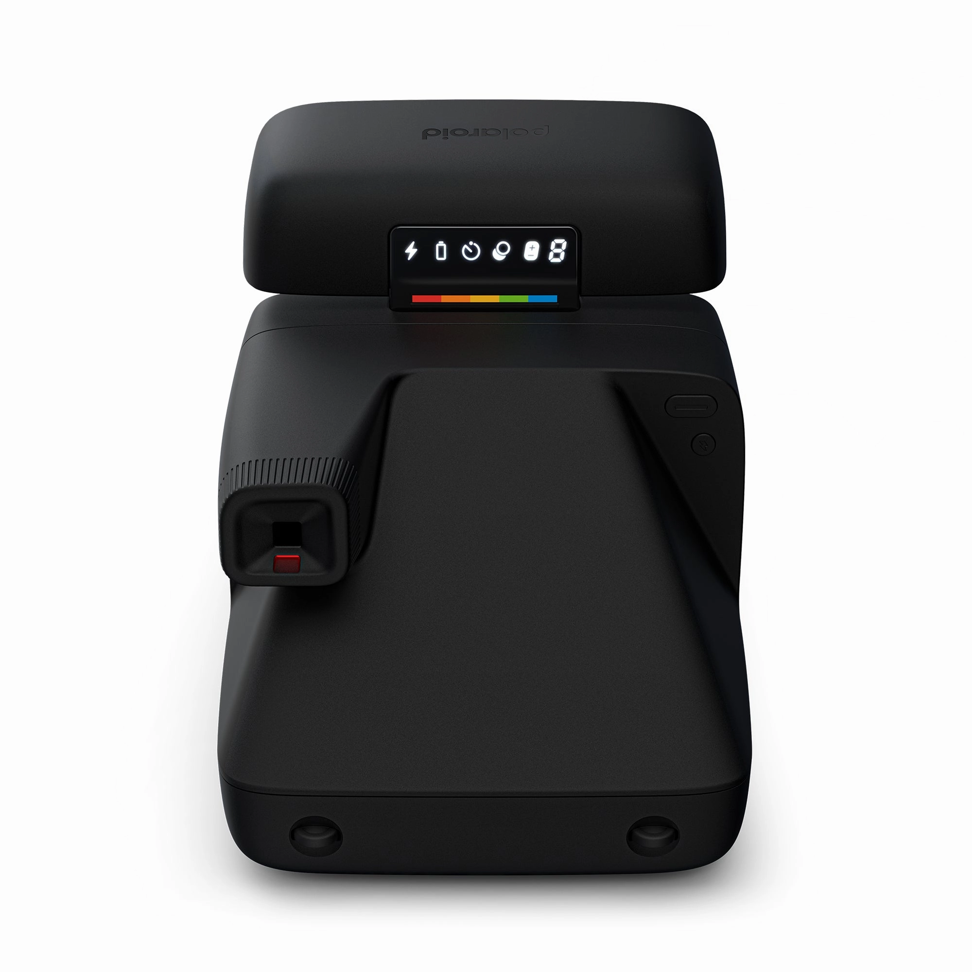 Polaroid Flip Instant Camera & Color Film Bundle (8 Photos) - Black