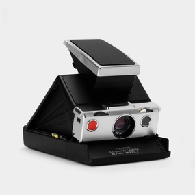 Polaroid SX-70 Alpha Black With Chrome Folding Instant Film Camera canon