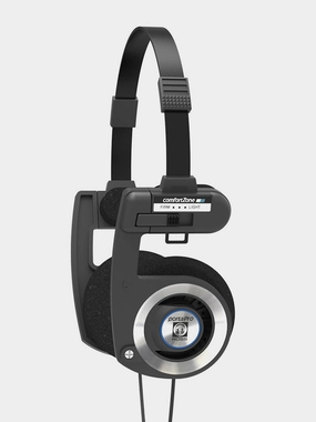 Porta Pro Black gaming headphones, noise cancelling earbuds