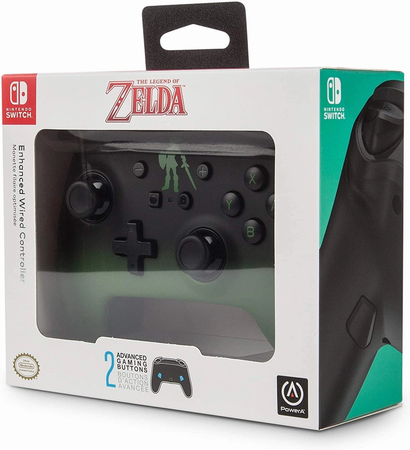 PowerA Enhanced Wired Controller for Nintendo Switch - Link Fade