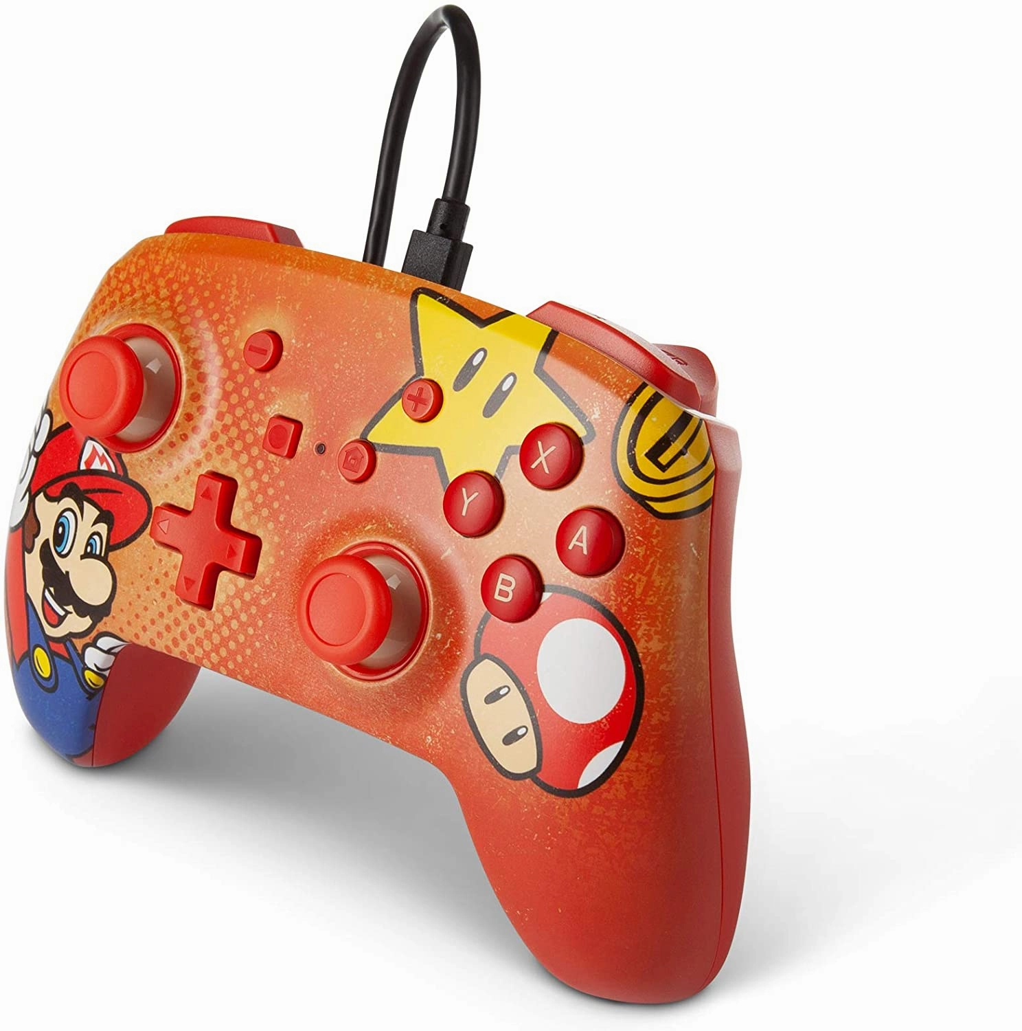 PowerA Enhanced Wired Controller for Nintendo Switch - Mario Vintage
