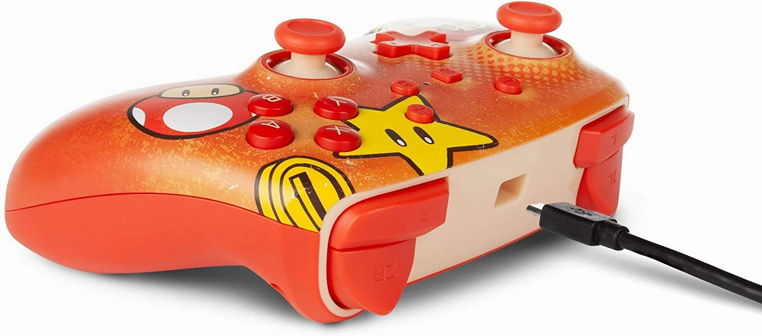 PowerA Enhanced Wired Controller for Nintendo Switch - Mario Vintage