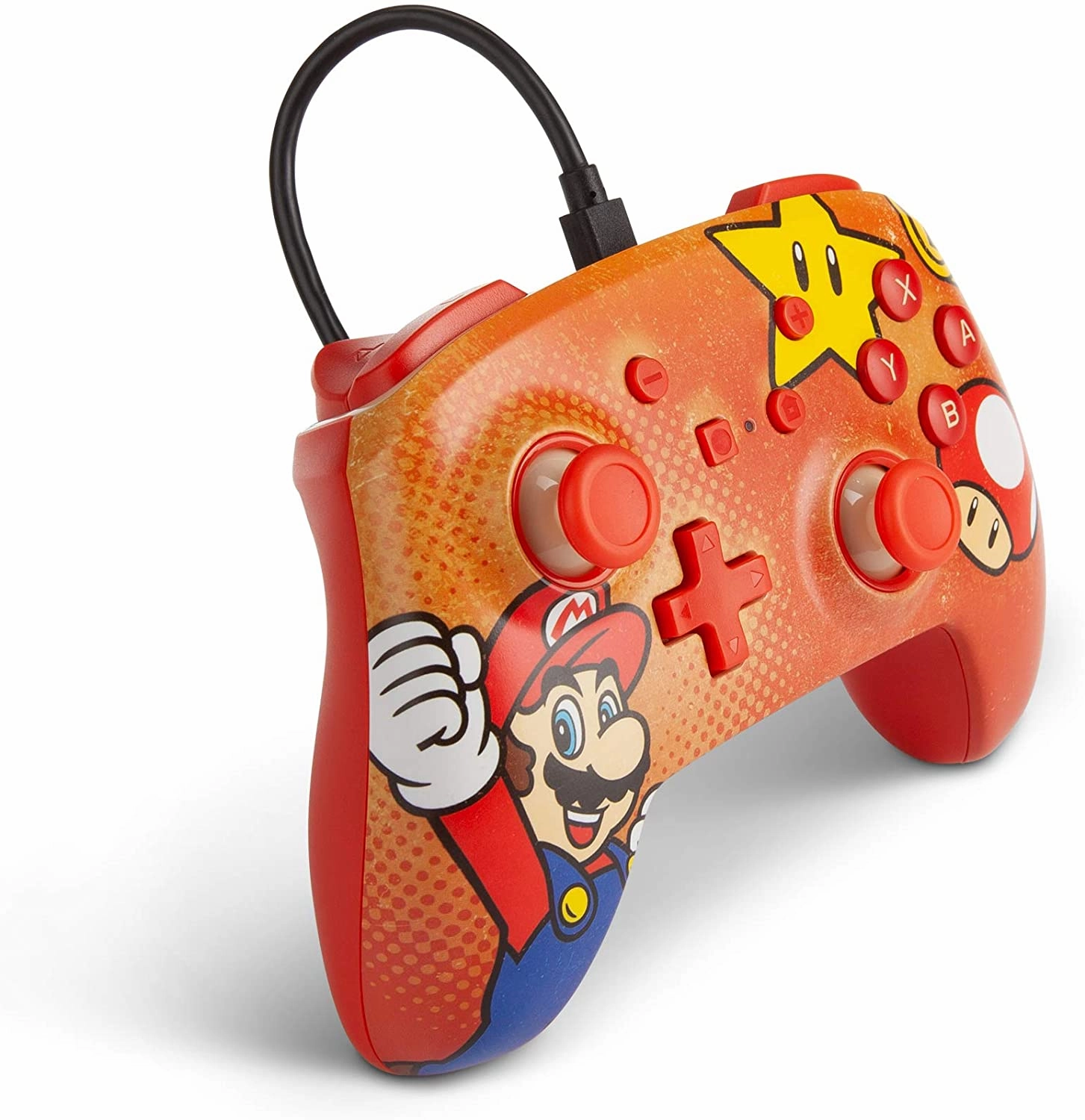 PowerA Enhanced Wired Controller for Nintendo Switch - Mario Vintage