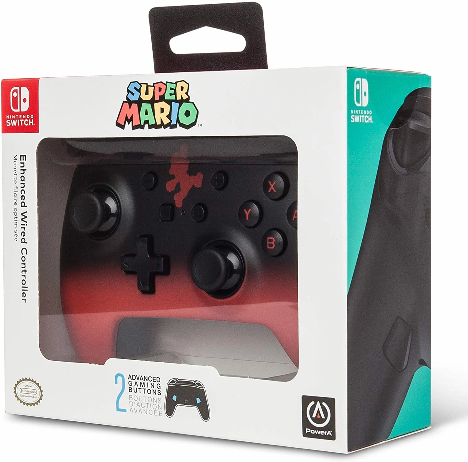 PowerA Enhanced Wired Controller for Nintendo Switch  Mario Fade