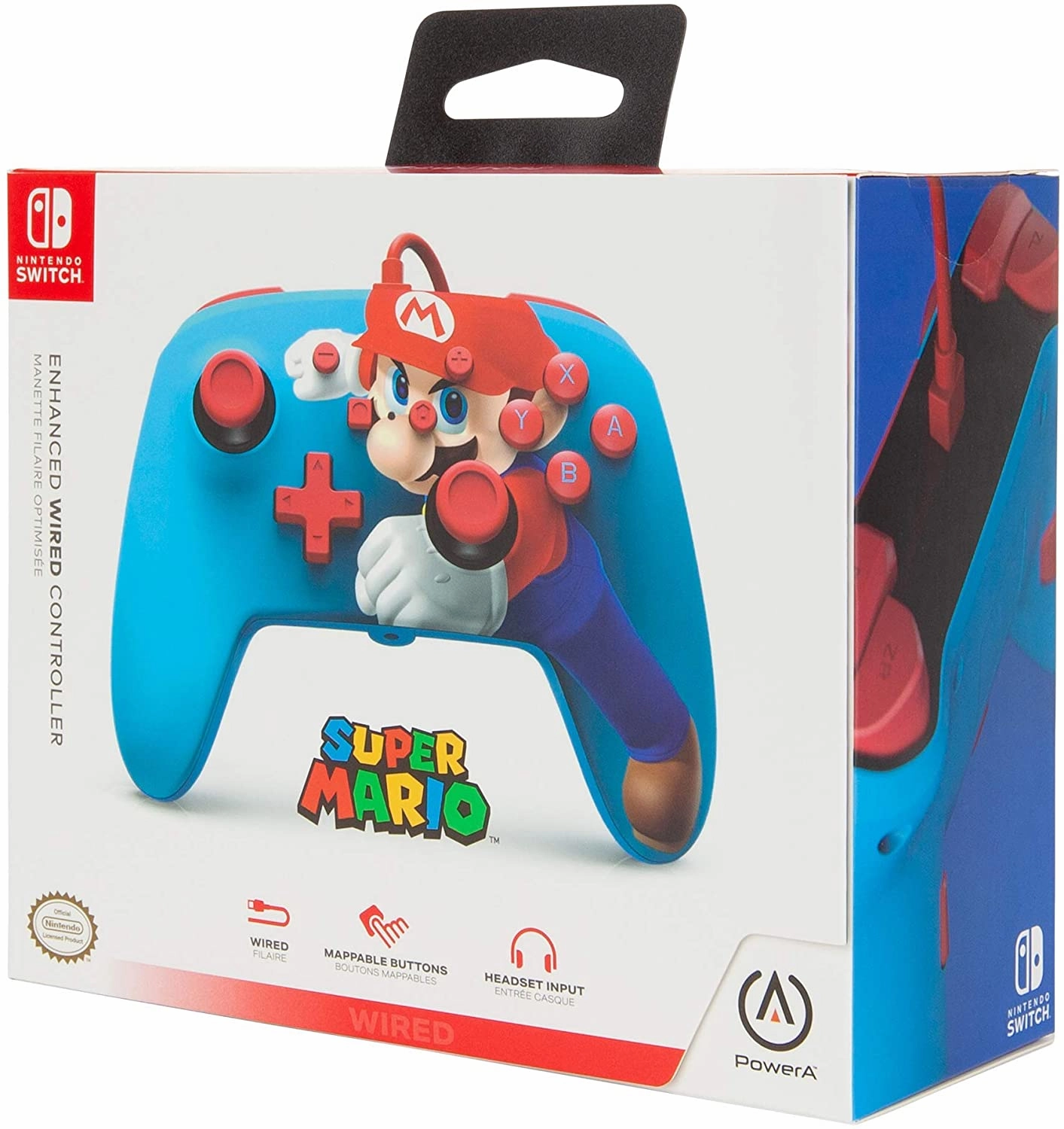 PowerA Enhanced Wired Controller for Nintendo Switch  Mario Punch