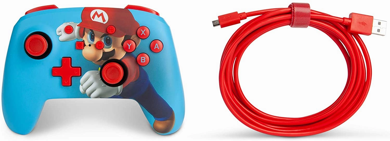 PowerA Enhanced Wired Controller for Nintendo Switch  Mario Punch