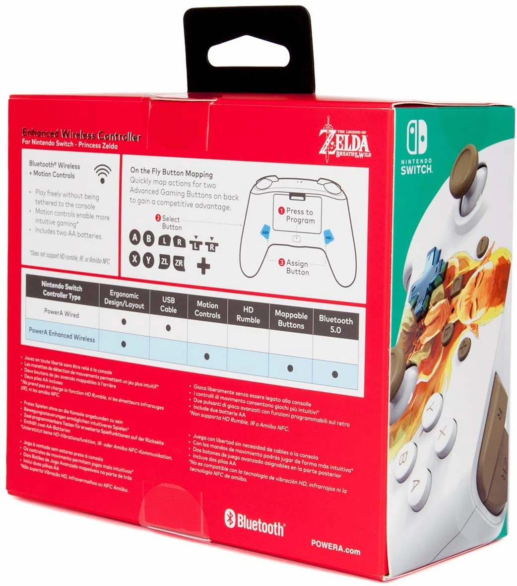 PowerA Enhanced Wireless Controller for Nintendo Switch - Princess Zelda