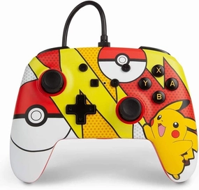 PowerA Pokmon Enhanced Wired Controller for Nintendo Switch - Pikachu Pop Art