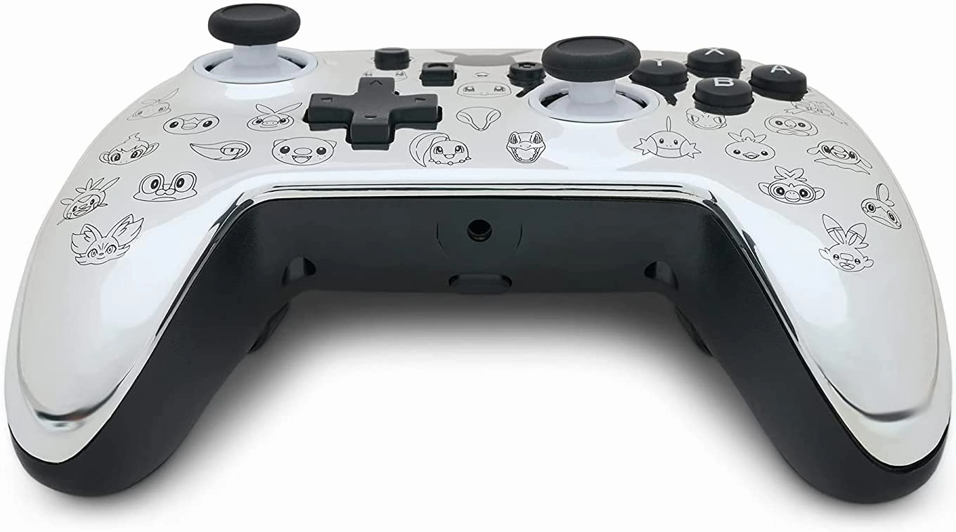 PowerA Pokmon Enhanced Wired Controller for Nintendo Switch  Pikachu Black & Silver
