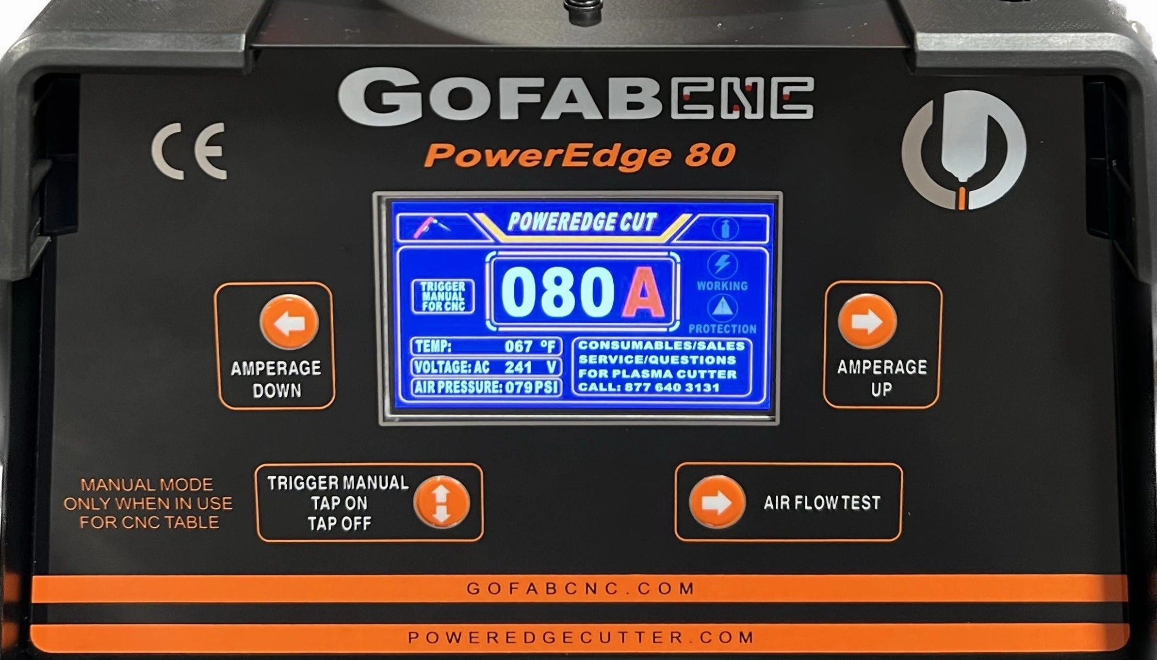 PowerEdge80 -  blowback 220V GOFABCNC table ready 100% duty cycle @80Amps