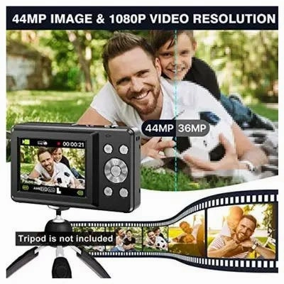 Pulse 44mp Digital Compact Camera (Black)