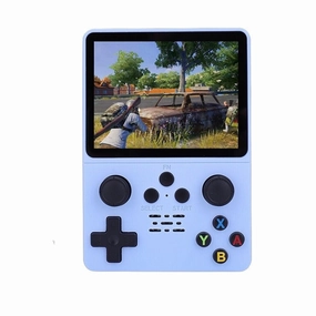 R35S Retro Handheld Video Game Console 3.5 Inch 64GB - Sky Blue