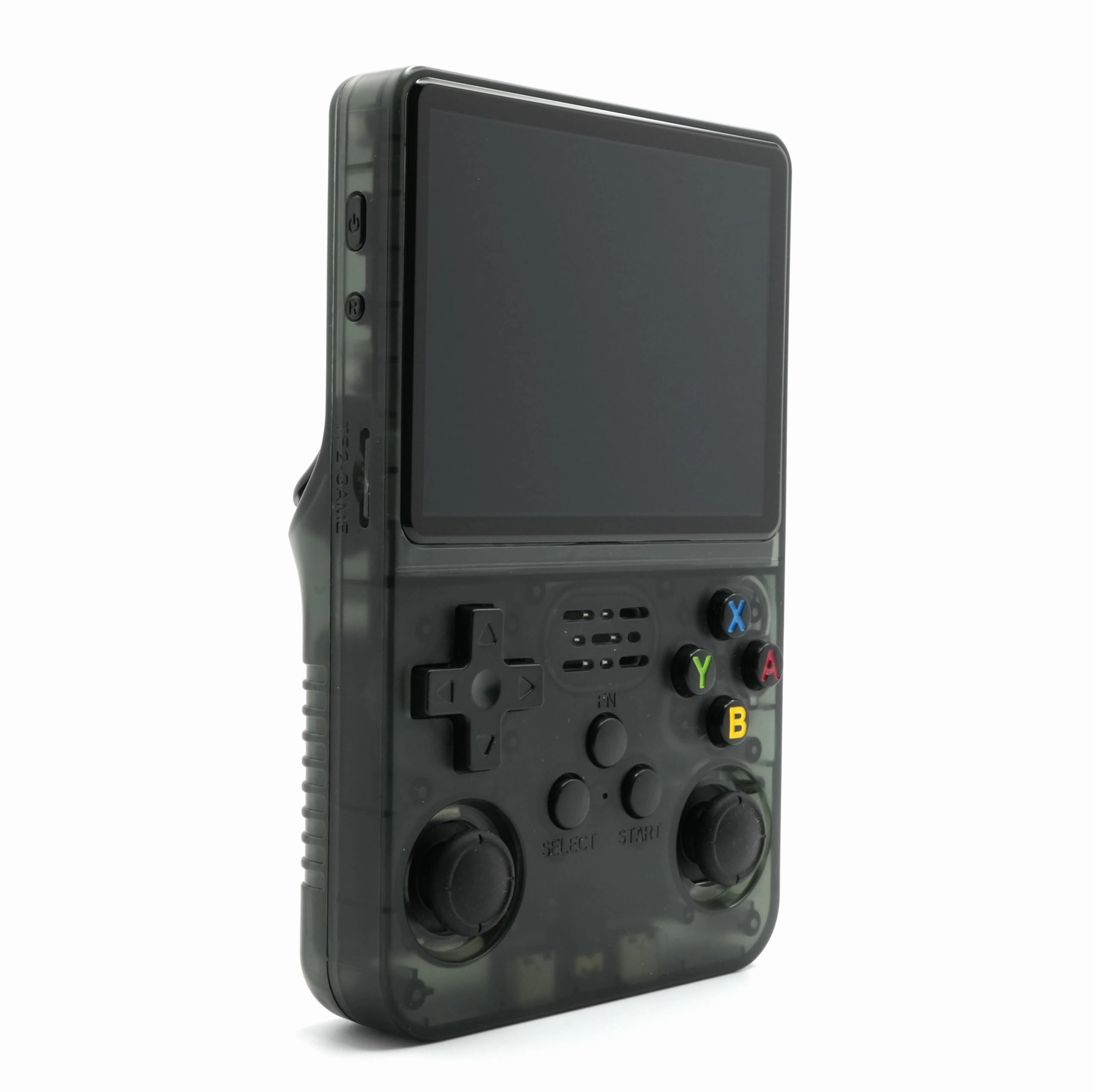 R36S Retro Handheld Video Game Console 3.5 Inch 64GB - Transparent Gray