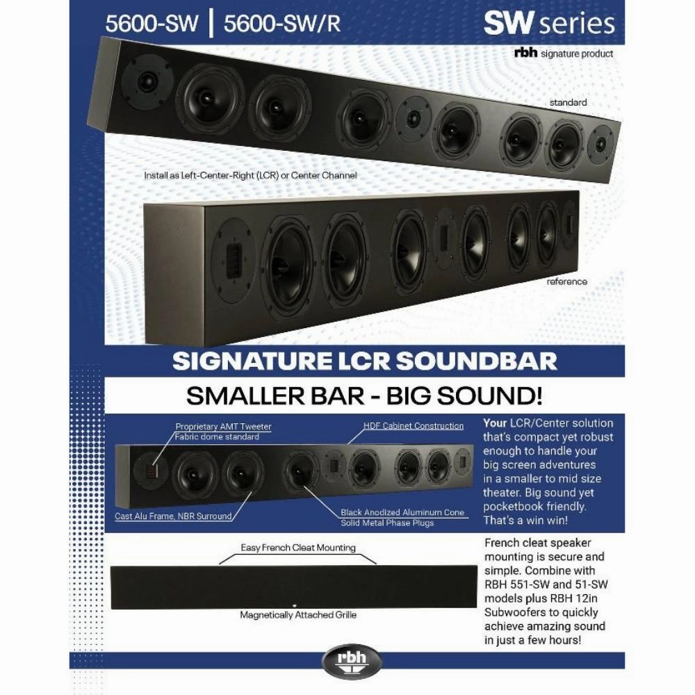 RBH Sound 5600-iw Passive Soundbar