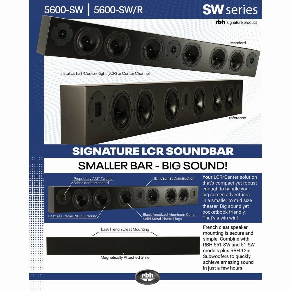 RBH Sound 5600-iwr Passive Soundbar