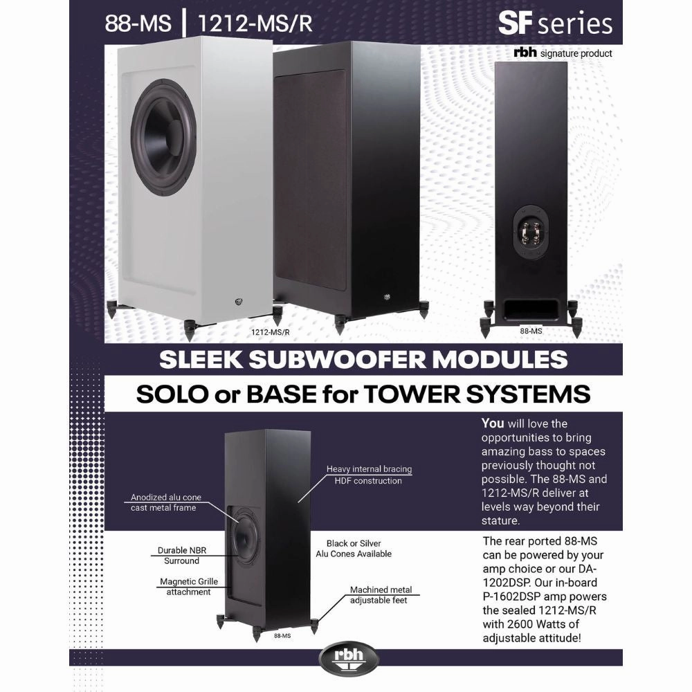 RBH Sound 88-MS Dual 8" Subwoofer Module (Each)