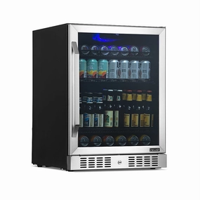 REFURB Newair 24 Built-in Mini Fridge w/ Triple-Pane Glass, 177 Cans