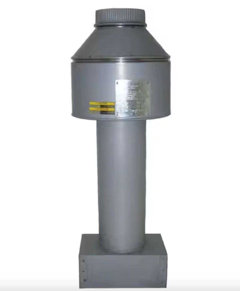 Rheem 8" Indoor Stack Top Kit  Compatible with R336A & R337A Digital Pool Heaters