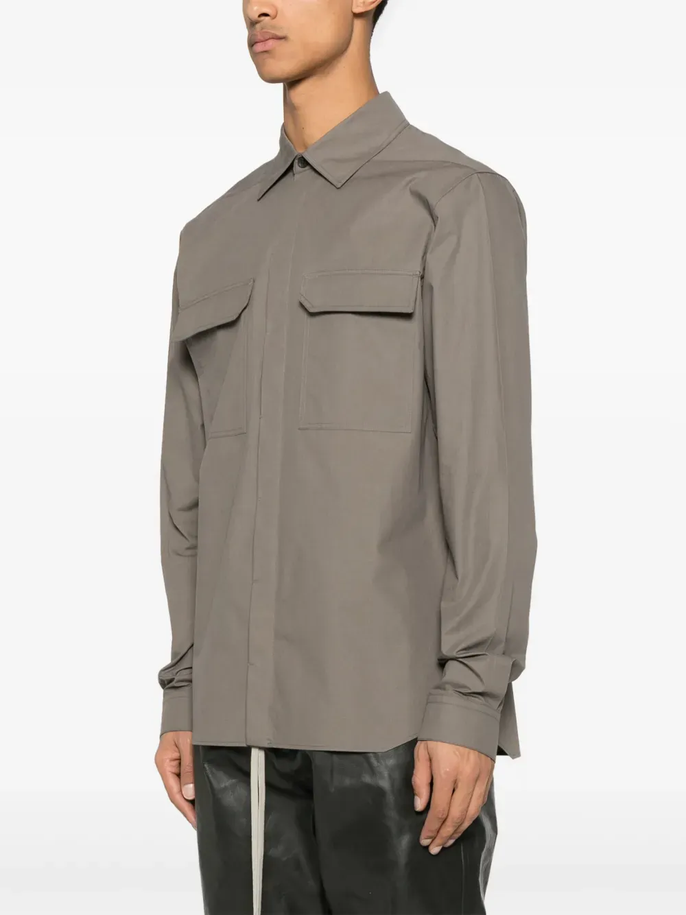 RICK OWENS - Men Camicia Work Shirt Shoes_rick-owens