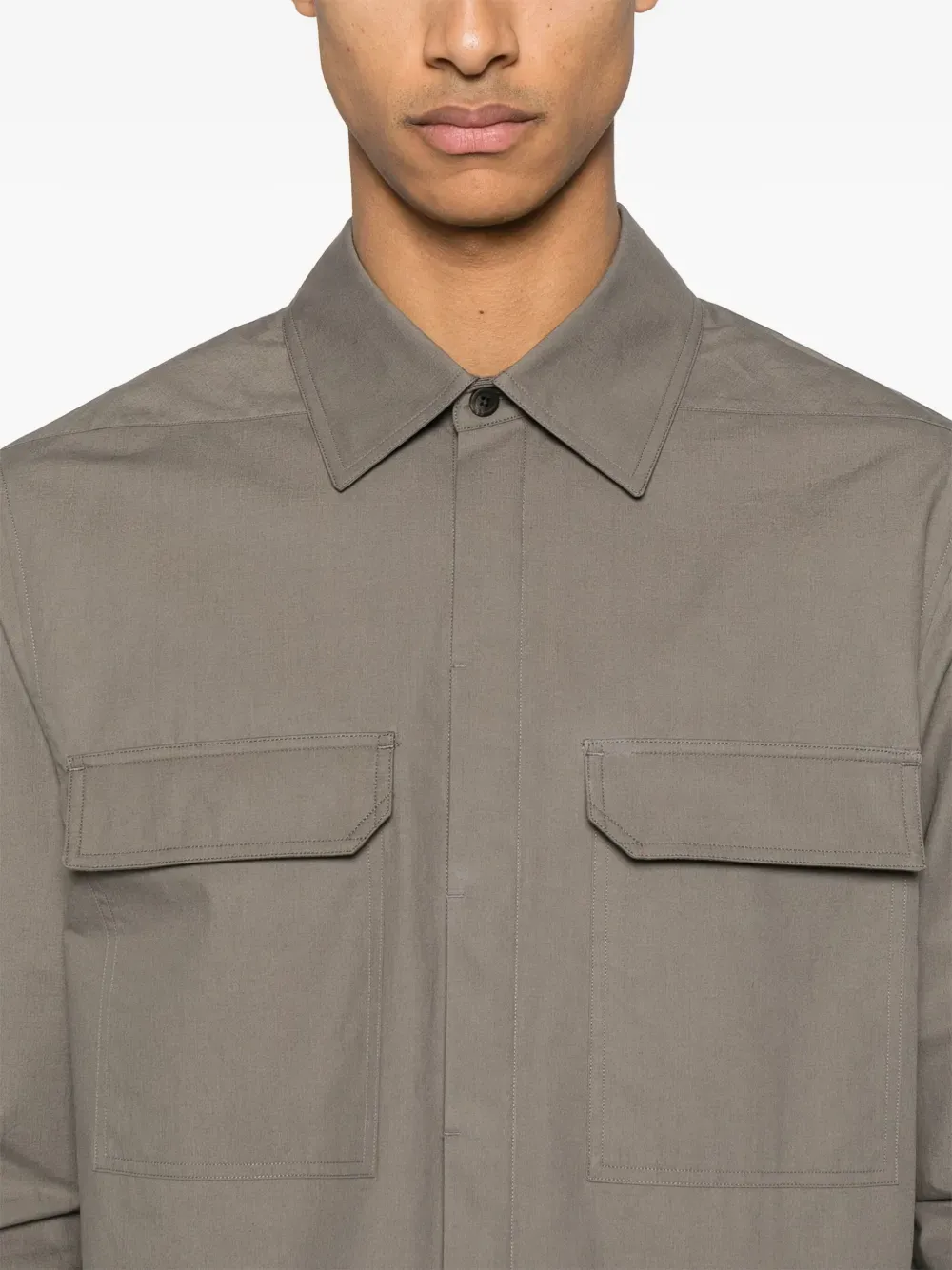 RICK OWENS - Men Camicia Work Shirt Shoes_rick-owens