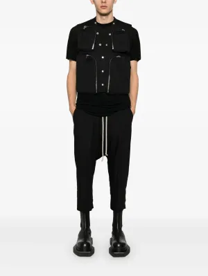 RICK OWENS - Men Drawstring Cropped Pantaloni Shoes_rick-owens