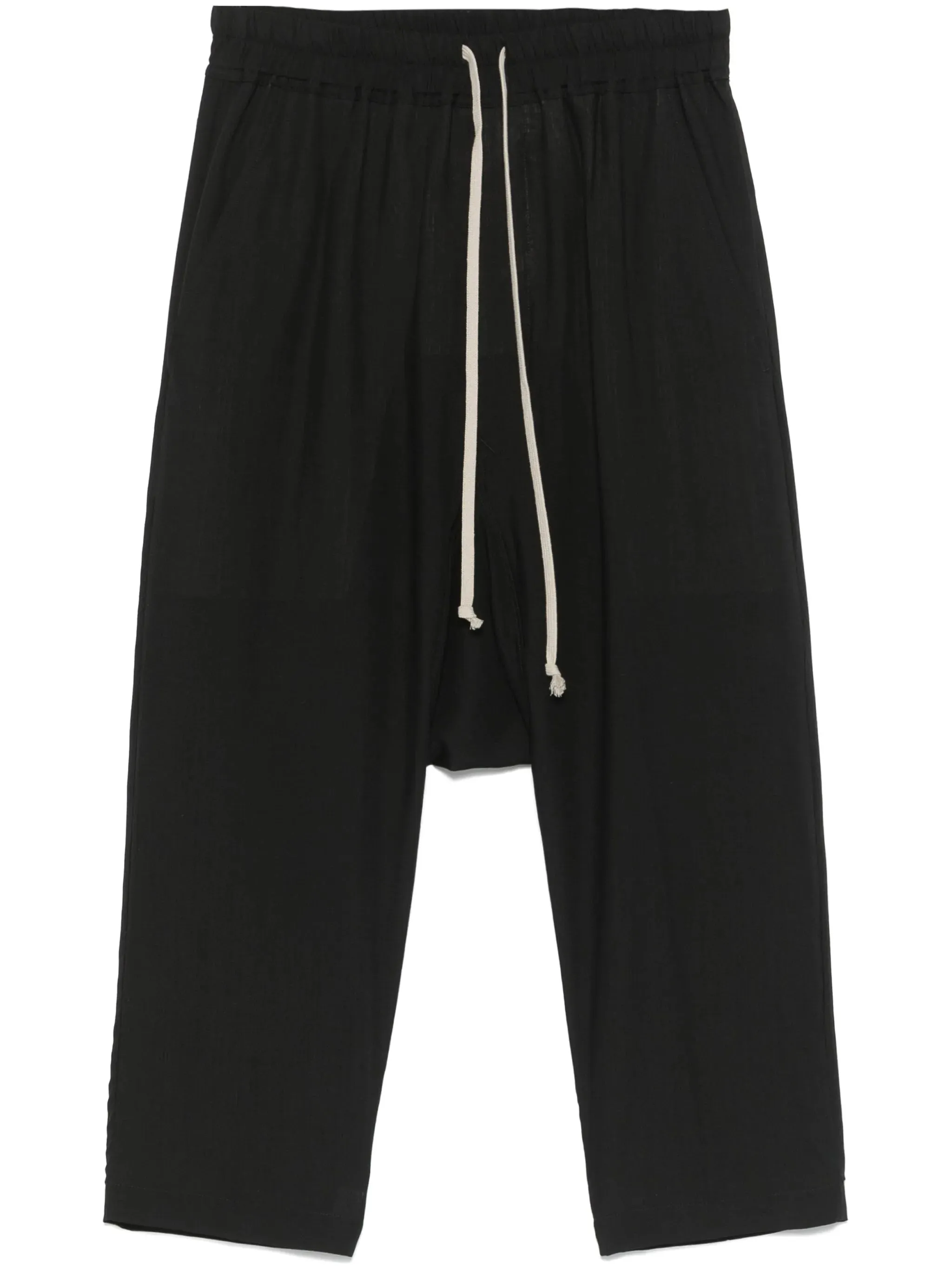 RICK OWENS - Men Drawstring Cropped Pantaloni Shoes_rick-owens