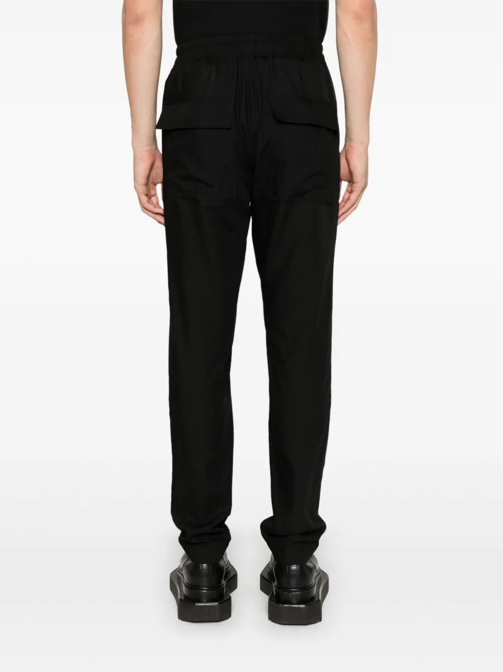 RICK OWENS - Men Drawstring Slim Long Pantaloni Shoes_rick-owens