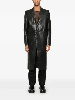 RICK OWENS - Men Leather Lido Coat Shoes_rick-owens